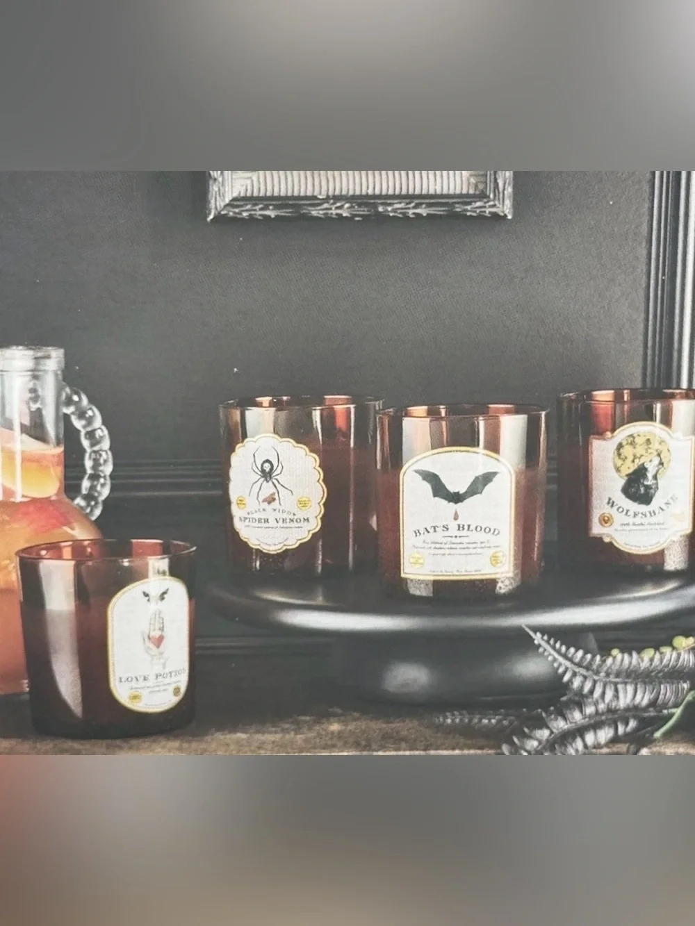 NEW in Box Threshold Halloween Spooky Potion Tumblers Set of 4 Blood Red Glasses